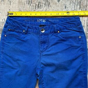 Apt 9 skinny leg modern fit jeans in blue 4R